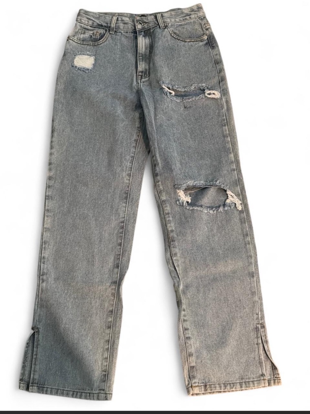 PLT Petite Straight-Leg Jeans
